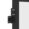 vidaXL Innent&uuml;r Schlank Schwarz 83x201,5 cm Hartglas & Aluminium
