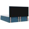 vidaXL Ottoman-Bett mit Matratzen Dunkelblau 180x200 cm Samt