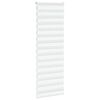 vidaXL Doppelrollo Wei&szlig; 80x200 cm Stoffbreite 75,9 cm Polyester