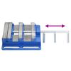 vidaXL Maschinenschraubstock Blau 150 mm Gusseisen