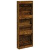 vidaXL Schuhschrank R&auml;uchereiche 59x17x169 cm Holzwerkstoff
