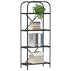 vidaXL B&uuml;cherregal Schwarz Eichen-Optik 60 x 30 x 146 cm Holzwerkstoff