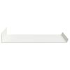 vidaXL Schwebendes Regal 4 pcs Wei&szlig; 40 x 18 x 2,5 cm Stahl