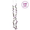 vidaXL Weihnachtskr&auml;nze Blumen 6 Stk. Helllila 240 cm