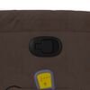 vidaXL Massagesessel Braun Mikrofasergewebe