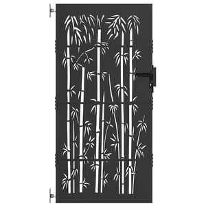 vidaXL Gartentor 85 x 175 cm Pulverbeschichteter Stahl Abschlie&szlig;bar