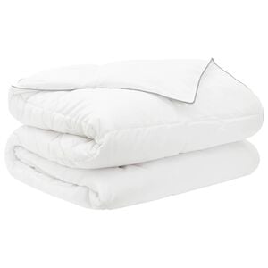 vidaXL Sommerdecke 200 x 220 cm Sommer 150 gsm Bambusfaser Wei&szlig;