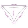 vidaXL Sonnensegel Oxford-Gewebe Dreieckig 4x5x5 m Schwarz