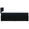 vidaXL Boxspringbett mit Matratze Schwarz 90x200 cm Stoff
