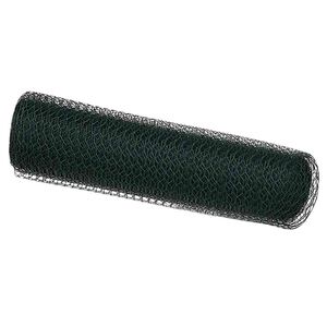 vidaXL Hexagonzaun Gr&uuml;n 0,4 x 25 m PVC