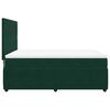 vidaXL Boxspringbett mit Matratze Dunkelgr&uuml;n 160x200 cm Samt