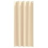 vidaXL Verdunkelungs-Vorh&auml;nge mit Ringen 2 pcs Creme 245 x 140 cm