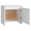 vidaXL Nachttische 2 Stk. Wei&szlig; 45x34x44,5 cm Holzwerkstoff