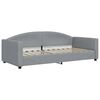 vidaXL Tagesbett Ausziehbar Hellgrau 90x200 cm Stoff