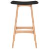 vidaXL Barhocker 2 Stk. Schwarz Stoff