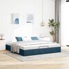 vidaXL Ottoman-Bett ohne Matratze Dunkelblau 180x200 cm Samt