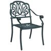 vidaXL 3-tlg. Bistro-Set Gr&uuml;n Aluminiumguss