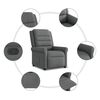 vidaXL Relaxsessel Dunkelgrau Stoff