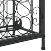 vidaXL Weinregal f&uuml;r 33 Flaschen Schwarz 45x36x100 cm Schmiedeeisen