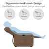 vidaXL Relaxsessel mit Aufstehhilfe Braun Stoff