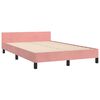 vidaXL Bettgestell ohne Matratze Rosa 120x190 cm Samt