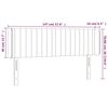 vidaXL Kopfteil mit Ohren Creme 147x16x78/88 cm Stoff