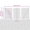 vidaXL Zaunpfosten Gr&uuml;n 10 x 0,8 m (13 mm Maschen) Stahl und PVC