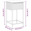 vidaXL Garten-Barhocker mit Kissen 2 Stk. Braun Poly Rattan