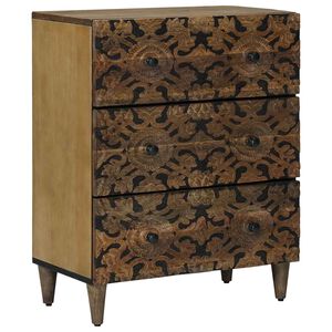vidaXL Aufbewahrungs-Sideboard Braun 60 x 33,5 x 75 cm