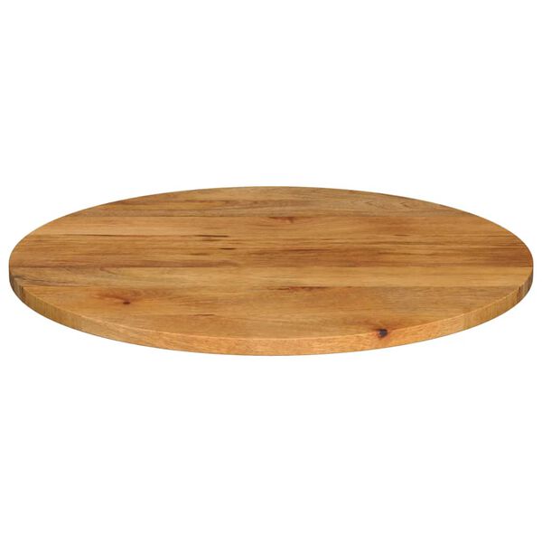 vidaXL Tischplatte &Oslash; 90x2,5 cm Rund Massivholz Mango