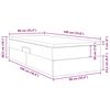 vidaXL Aufbewahrungsbett mit Matratze Hellgrau 90 x 190 cm Polyester