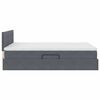 vidaXL Bett mit Stauraum und LED mit LED Dunkelgrau 140 x 200 cm Samt