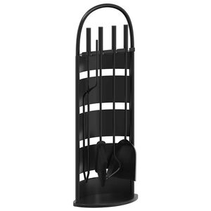 vidaXL 5-teiliges Kaminbesteck-Set 23 x 15 x 66 cm Stahl