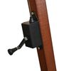 vidaXL Ampelschirm mit Mast Bordeauxrot 3x3 m Massivholz Tanne