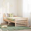 vidaXL Bettrahmen mit Kopfteil Braun 80 x 200 cm Holzwerkstoff