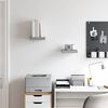 vidaXL Schweberegale 2 Stk. Betongrau 23x23,5x3,8 cm MDF
