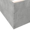 vidaXL Bettgestell Betongrau 135x190 cm Holzwerkstoff