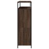 vidaXL Schuhschrank mit 4 Klappen Braun Eiche-Optik 100x34x112 cm