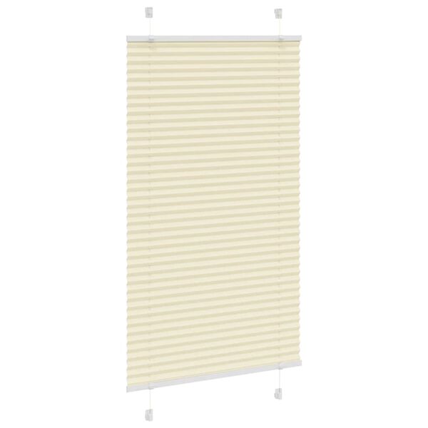 vidaXL Plissee Creme 80x150 cm Stoffbreite 79,4 cm Polyester