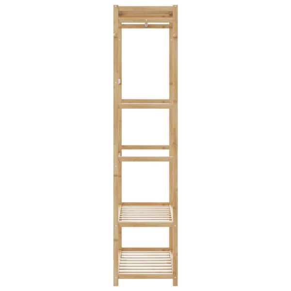 vidaXL Kleiderst&auml;nder mit Ablagen 80x40x175 cm Bambus