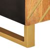 vidaXL TV-Schrank Braun und Schwarz 105x33,5x46 cm Massivholz Mango