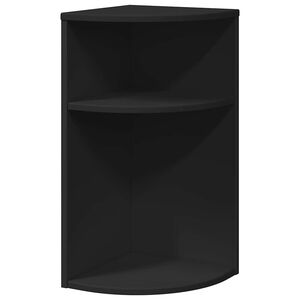 vidaXL Beistelltisch Schwarz 29,6 x 29,6 x 60 cm Holzwerkstoff