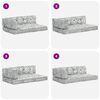 vidaXL Palettensofa-Auflage Hellgrau Stoff Patchwork