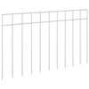 vidaXL Gartenzaun-Paneel 48 stk. 50 x 30 cm Verzinkter Stahl Silber