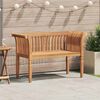 vidaXL Gartenbank Braun 127,5 x 52 x 80 cm Teak-Massivholz