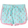 Kindershorts mit Kordelzug Helles Minzgr&uuml;n 92