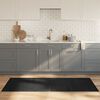 vidaXL Teppich Rechteckig Grau 80x200 cm Bambus