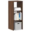vidaXL B&uuml;cherregal Stapelbar Braun Eichen-Optik 30x30x80 cm