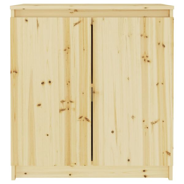 vidaXL Beistellschrank 60x36x65 cm Massivholz Tanne