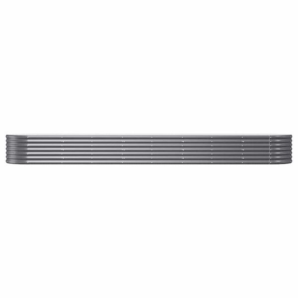 vidaXL Hochbeet Verzinkter Stahl 368x80x36 cm Anthrazit